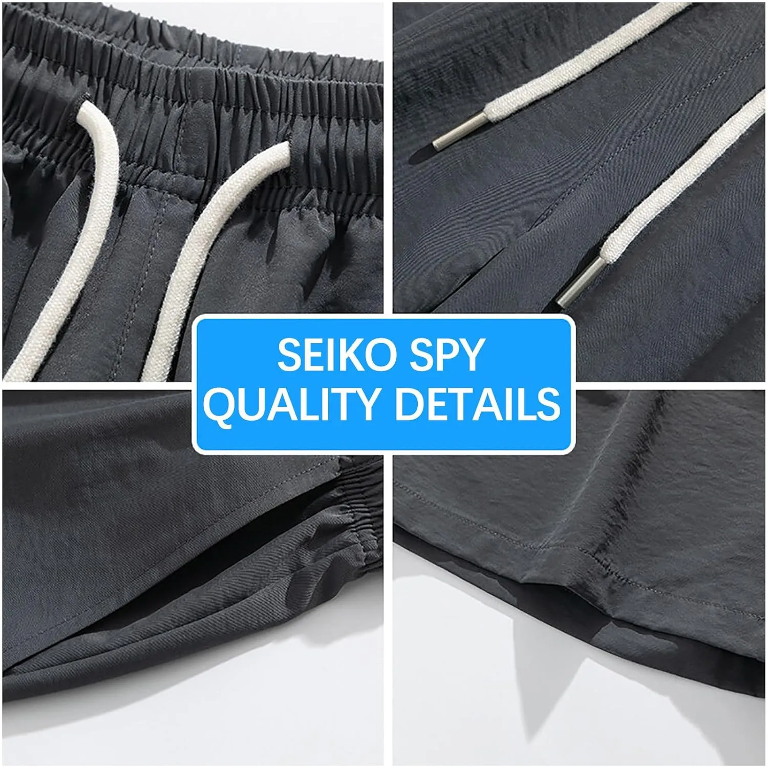 Men's Shorts Athletic Quick Dry with Pockets Casual Workout Gym Running Elastic Breathable Activewear Trunks
