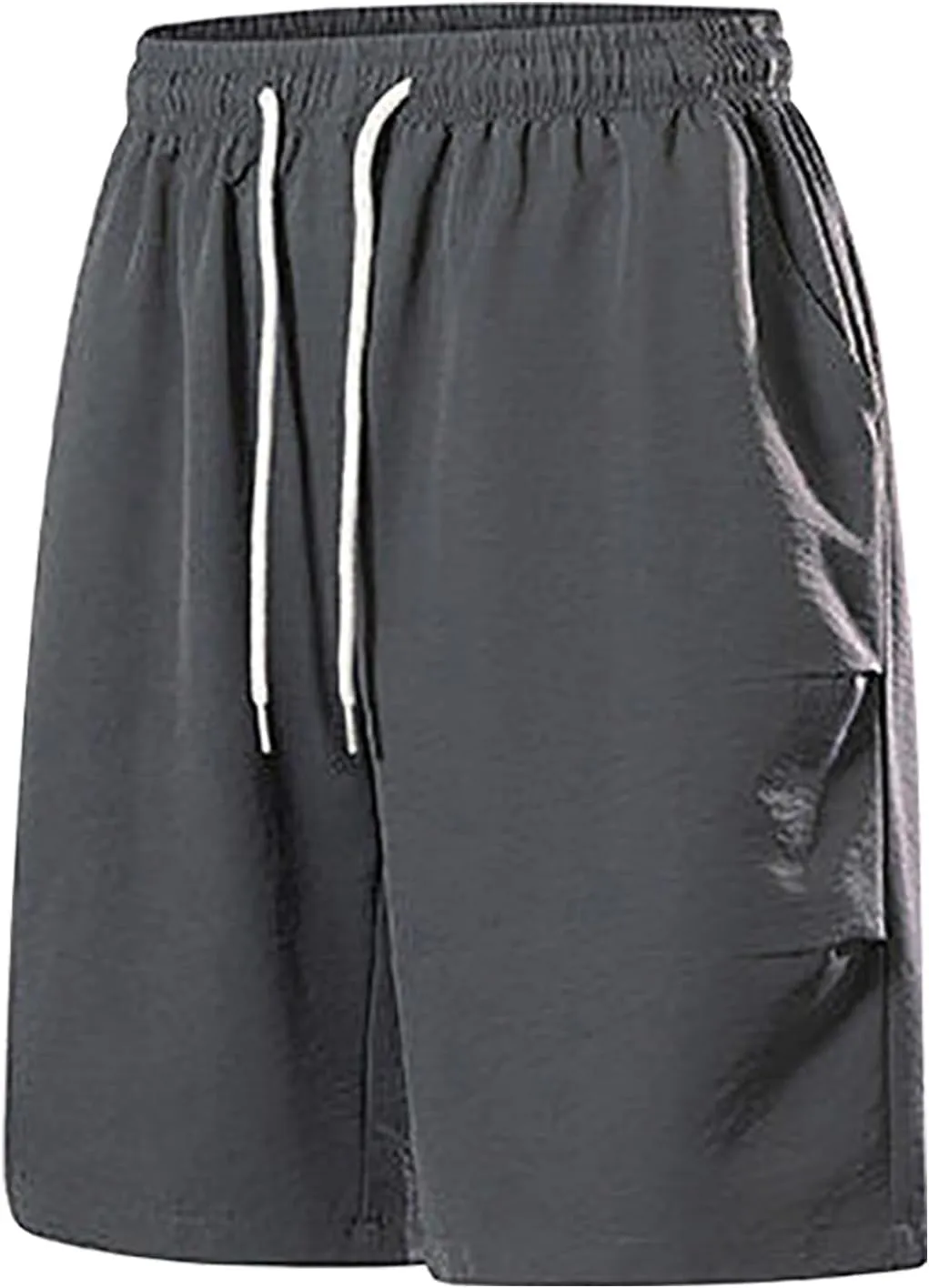 Men's Shorts Athletic Quick Dry with Pockets Casual Workout Gym Running Elastic Breathable Activewear Trunks