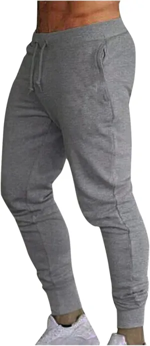 Mens Sweatpants Open Bottom Sweatpants for Men Loose Fit Men's Cotton Sweatpants Athletic Lounge Pants with Pockets 2024
