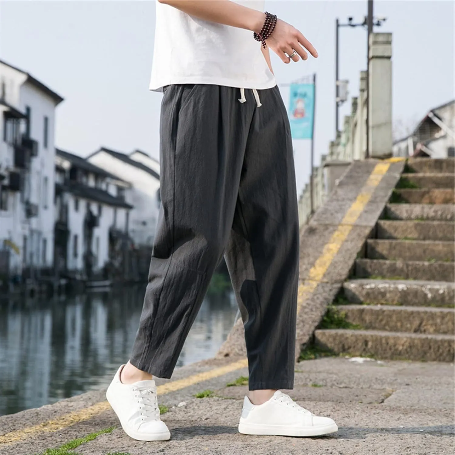 Mens Sweatpants with Pockets Big and Tall 2023 Casual Work Trouser Sweatpants for Men Joggers with Pocket Lounge Pants