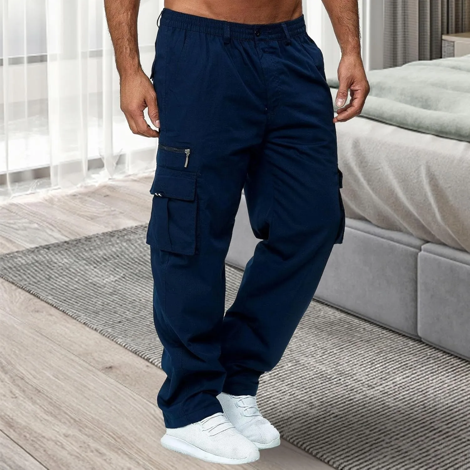 Mens Sweatpants with Pockets Big and Tall for Men Pants Mens Trendy Comfortable Drawstring Sweatpants for Sport Workout
