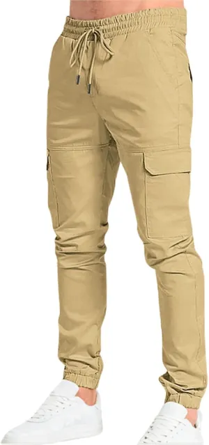 Mens Sweatpants with Pockets Big and Tall Lined with Elastic Waistband Fleeced Cargo Pants Cargo Pants for Men Cargo