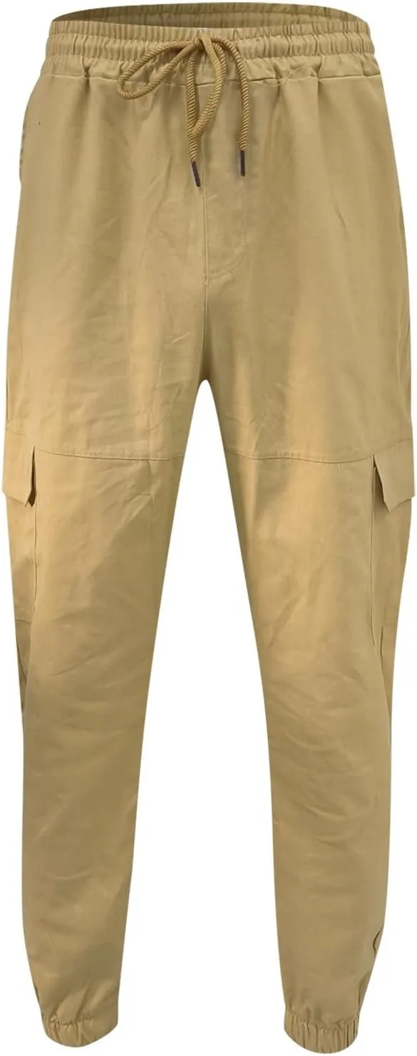 Mens Sweatpants with Pockets Big and Tall Lined with Elastic Waistband Fleeced Cargo Pants Cargo Pants for Men Cargo