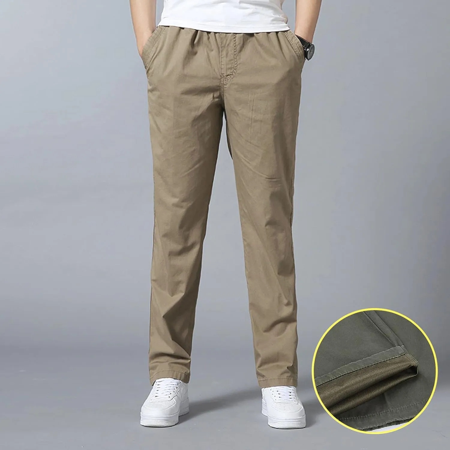 Mens Sweatpants with Pockets Big and Tall Pants with Zipper Pockets Men Pants Casual Fashion Joggers Comfortable Basic