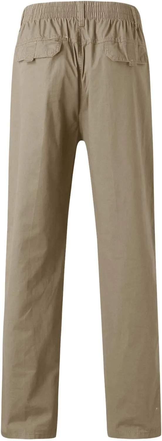 Mens Sweatpants with Pockets Big and Tall Pants with Zipper Pockets Men Pants Casual Fashion Joggers Comfortable Basic