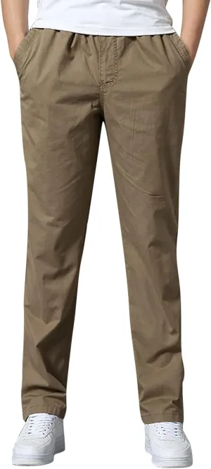 Mens Sweatpants with Pockets Big and Tall Pants with Zipper Pockets Men Pants Casual Fashion Joggers Comfortable Basic