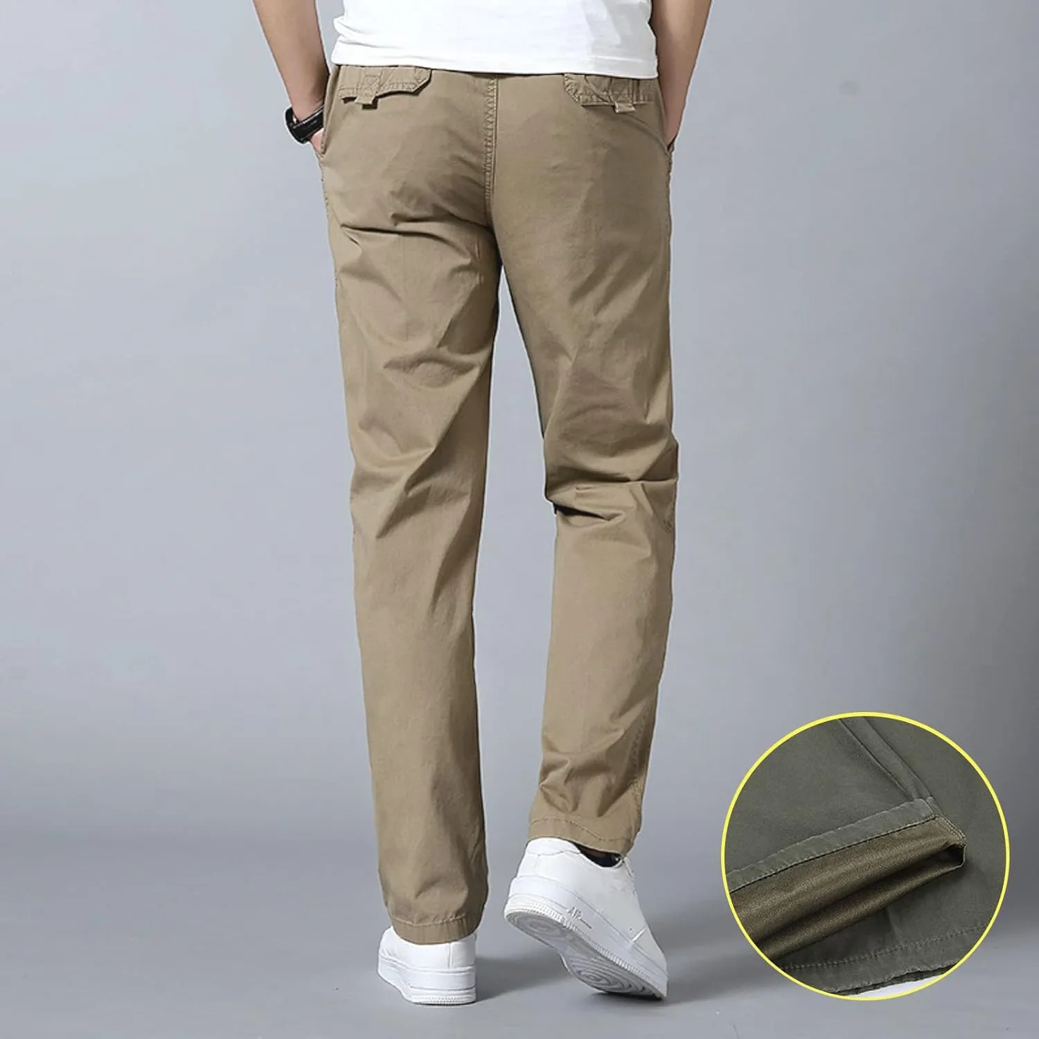 Mens Sweatpants with Pockets Big and Tall Pants with Zipper Pockets Men Pants Casual Fashion Joggers Comfortable Basic