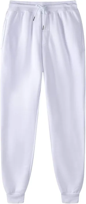 Mens Sweatpants with Pockets Sweatpants for Men Loose Fit Men's Solid Athletic Lounge Pants Open Bottom Jersey Pants