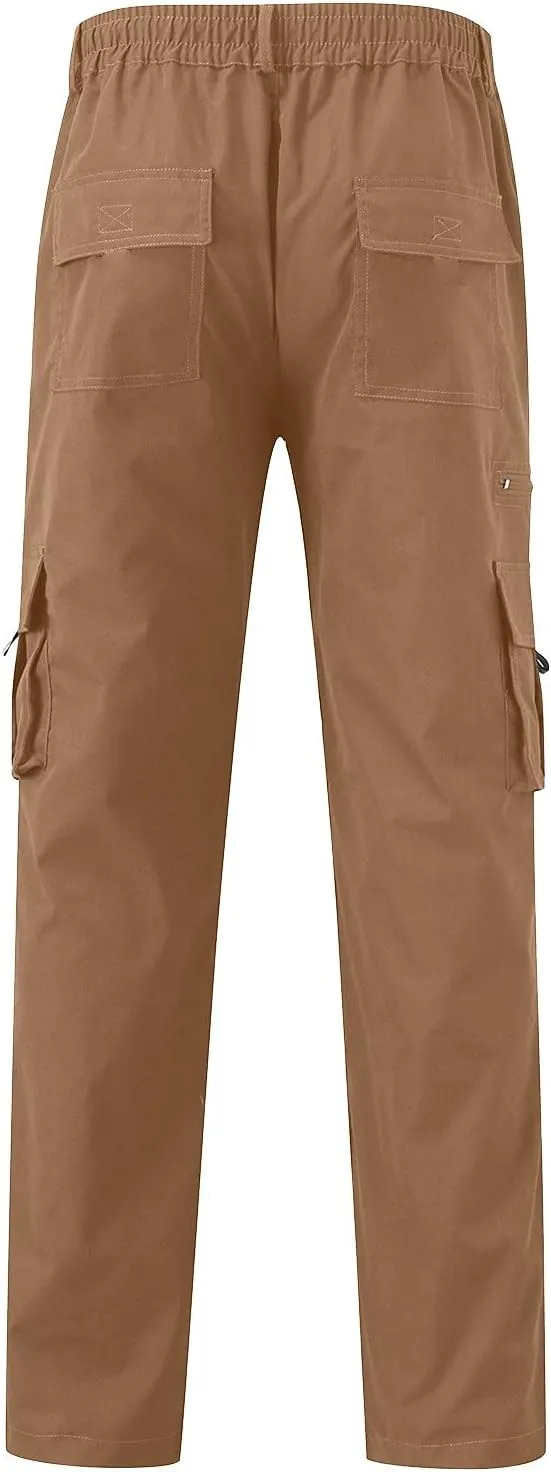 Mens Workout Cargo Sweatpants Sports Work Pants Running Mens Jogger Sweatpants Quick Dry Hiking Trousers Cargo Pants