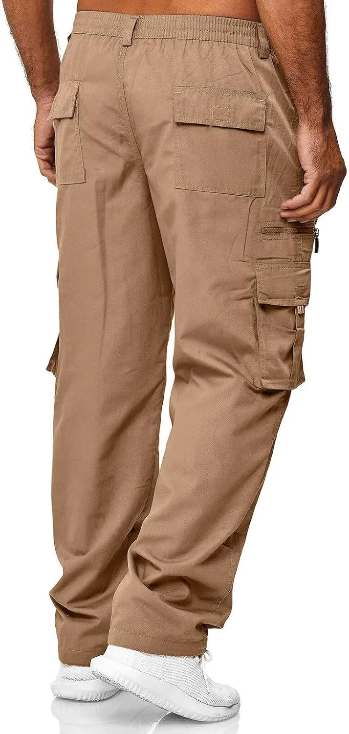 Mens Workout Cargo Sweatpants Sports Work Pants Running Mens Jogger Sweatpants Quick Dry Hiking Trousers Cargo Pants