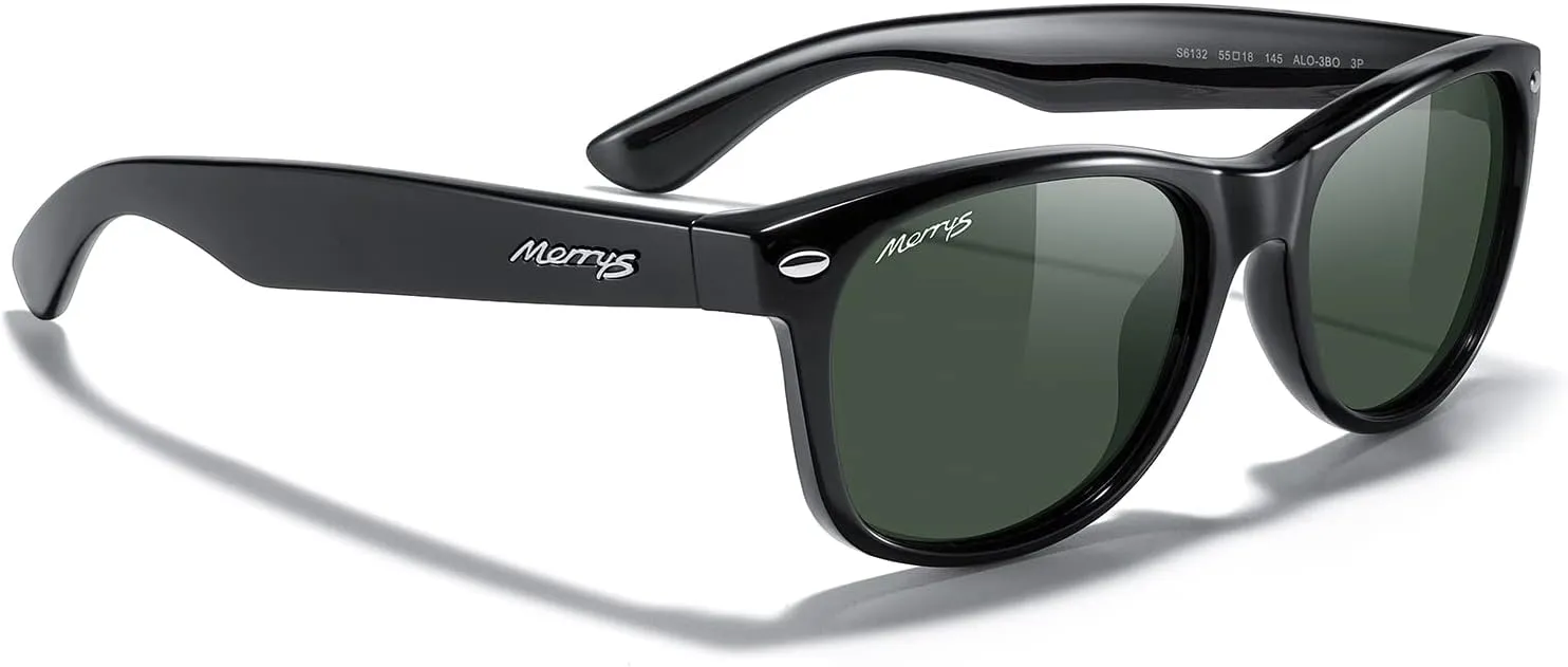 MERRY'S Polarized Unisex Shades Sunglasses for Men and Women Vintage Polarized Sun Glasses Mirror Lens