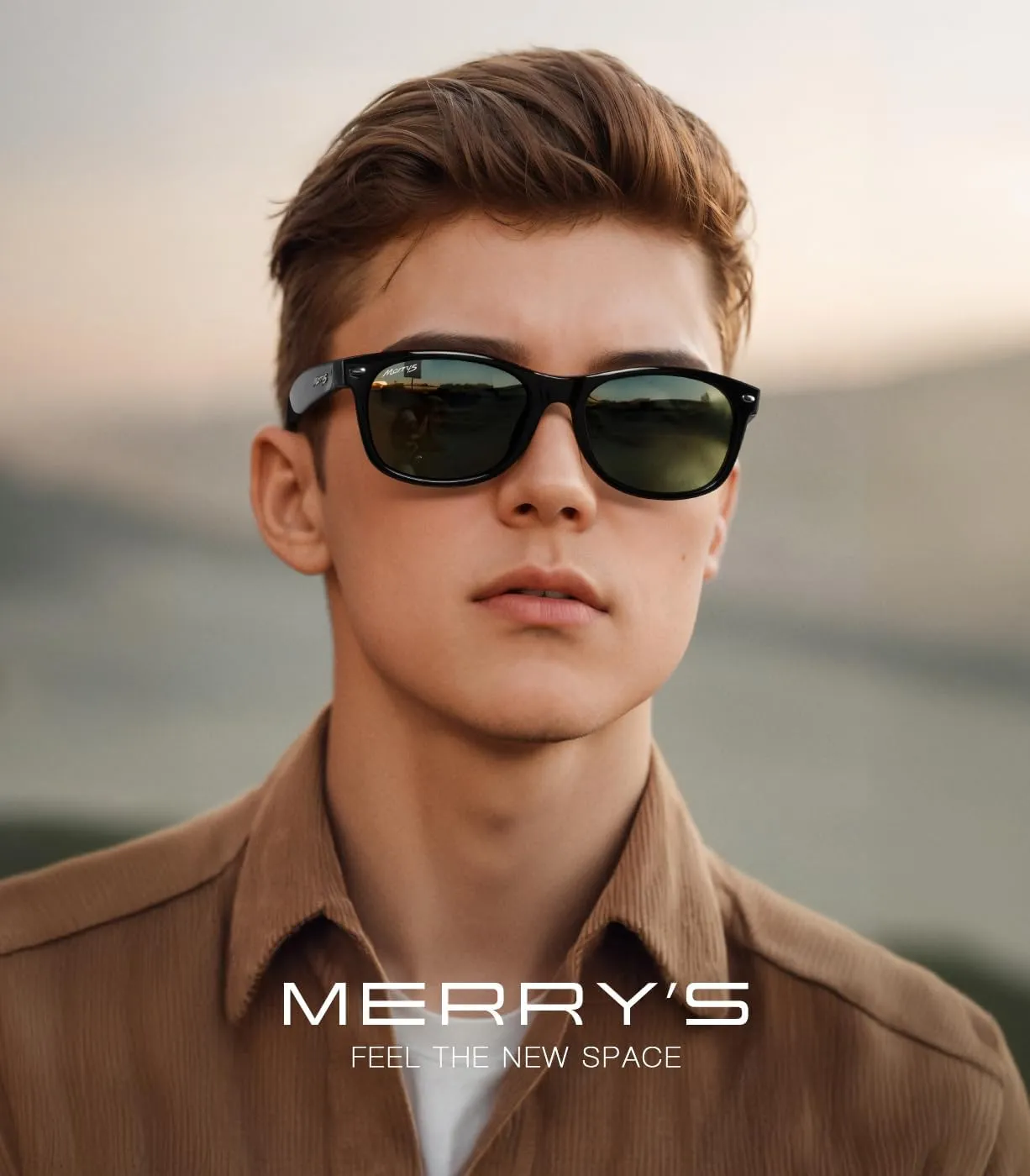 MERRY'S Polarized Unisex Shades Sunglasses for Men and Women Vintage Polarized Sun Glasses Mirror Lens