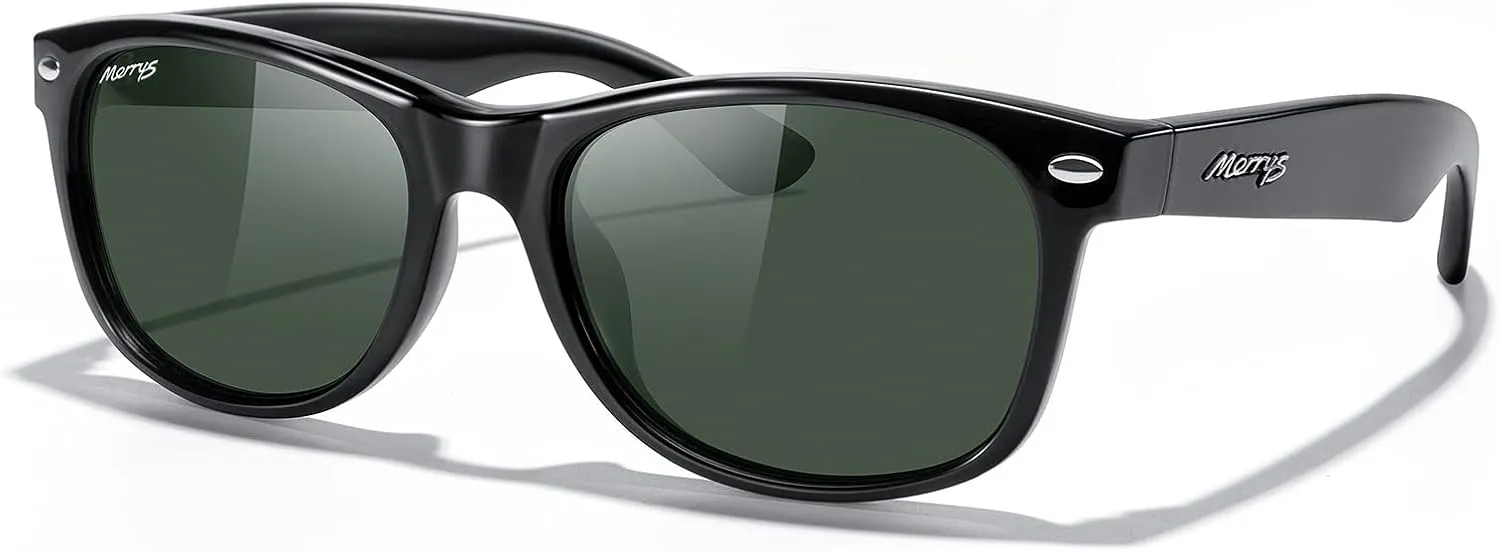 MERRY'S Polarized Unisex Shades Sunglasses for Men and Women Vintage Polarized Sun Glasses Mirror Lens