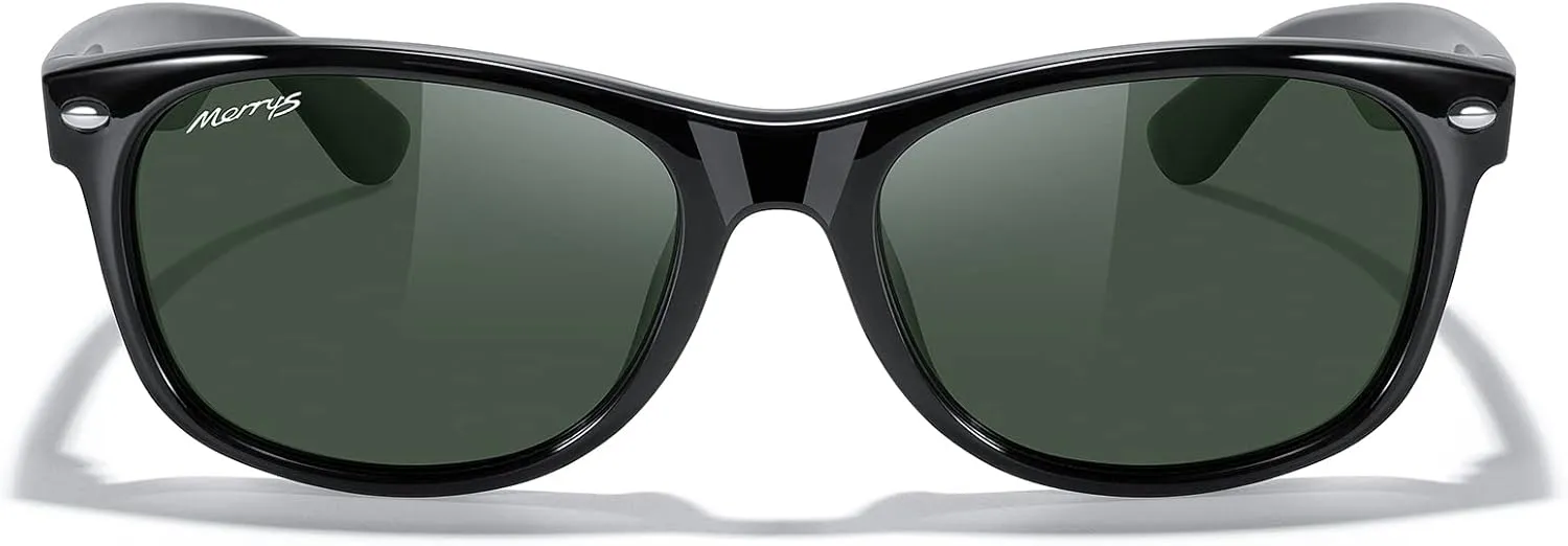 MERRY'S Polarized Unisex Shades Sunglasses for Men and Women Vintage Polarized Sun Glasses Mirror Lens