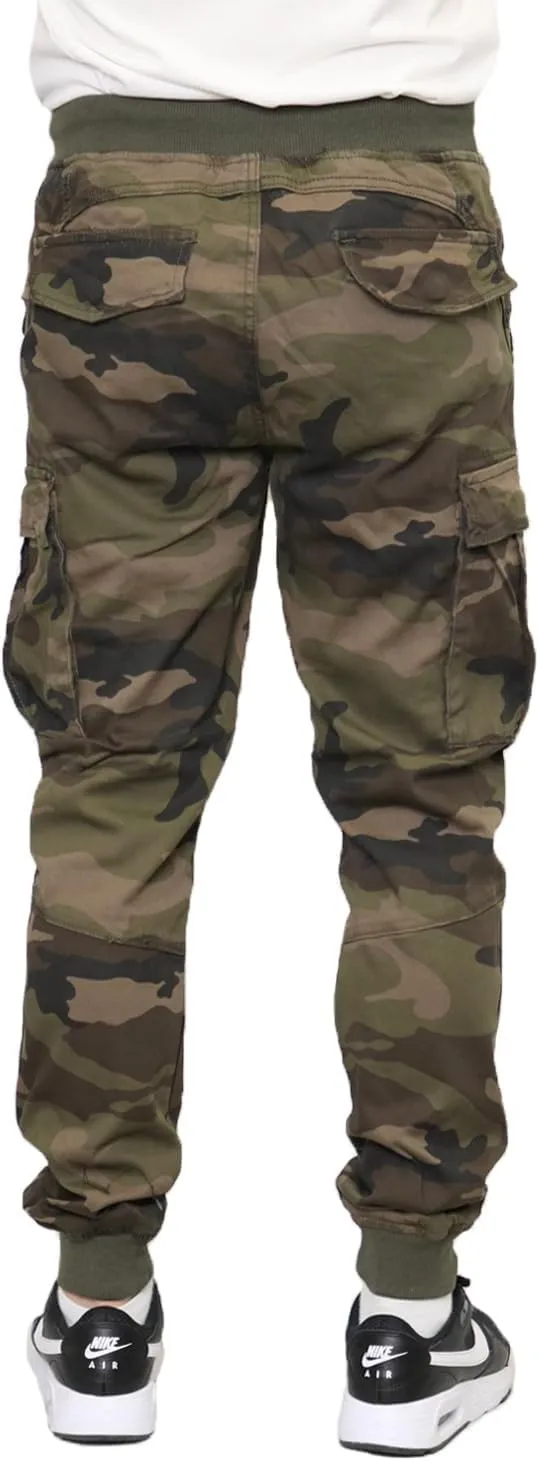 Mersenne Men's Twill Drop Crotch Jogger Pants