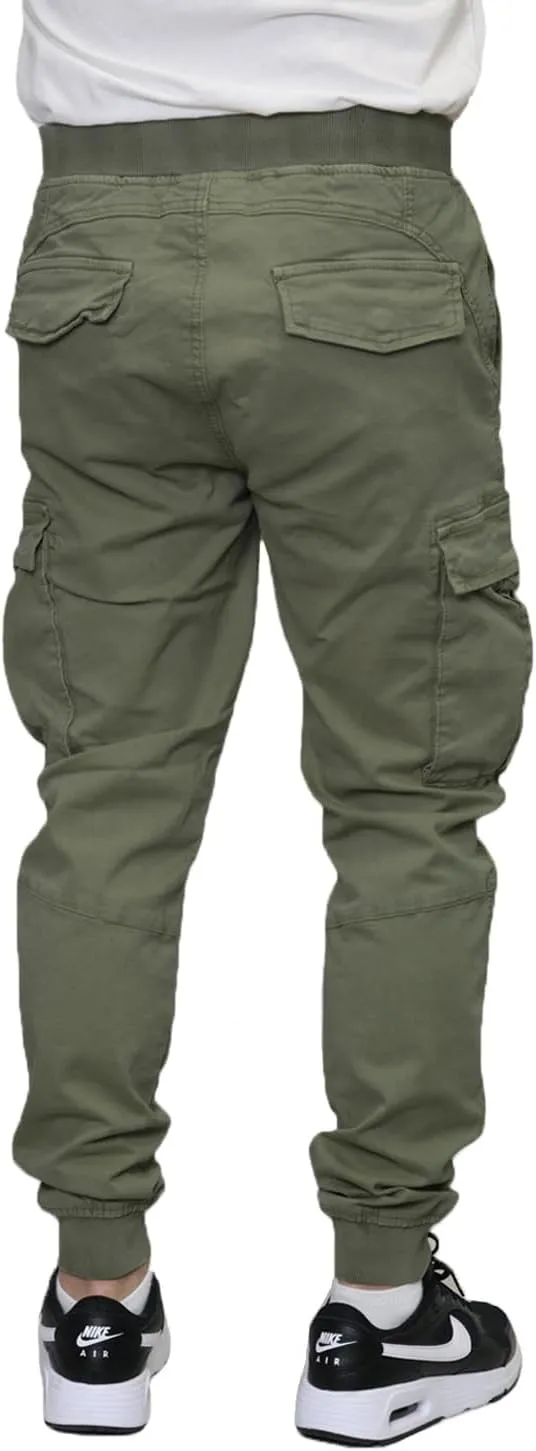 Mersenne Men's Twill Drop Crotch Jogger Pants