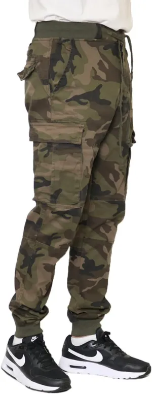 Mersenne Men's Twill Drop Crotch Jogger Pants