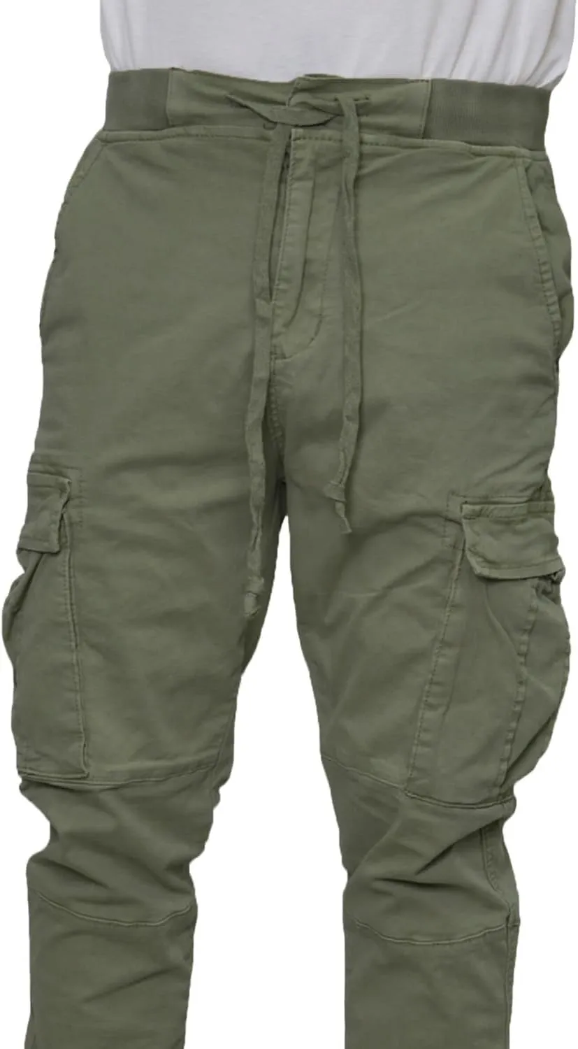 Mersenne Men's Twill Drop Crotch Jogger Pants
