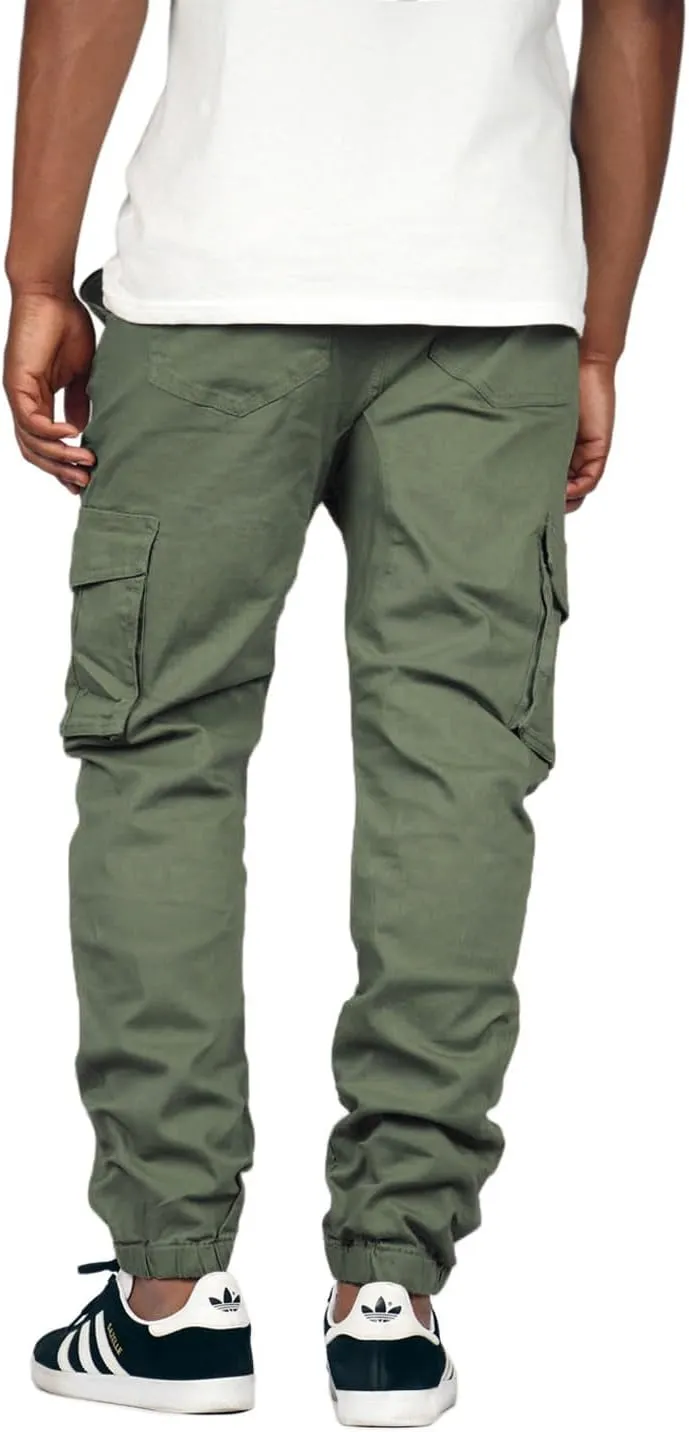Mersenne Men's Twill Drop Crotch Jogger Pants