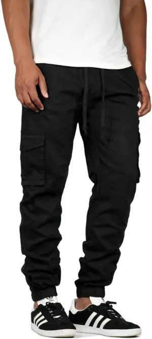 Mersenne Men's Twill Drop Crotch Jogger Pants