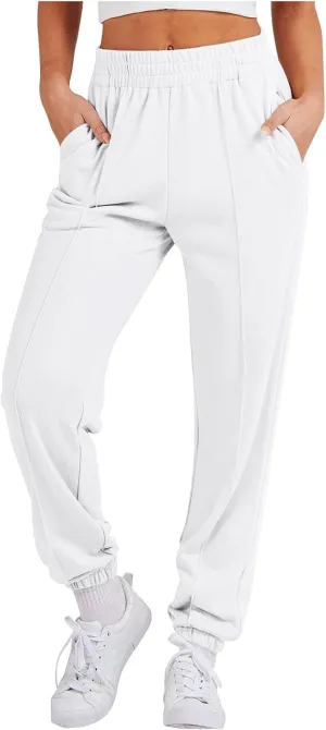 midelxp Womens Joggers Sweatpants with Pockets High Waisted Athletic Jogger Pants Baggy Lightweight Comfy Lounge Trousers