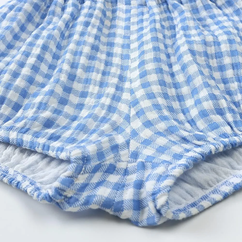 MYGBCPJS Baby Girls Boys 3 Pack Cotton Linen Blend Cute Bloomer Shorts Loose Harem Shorts