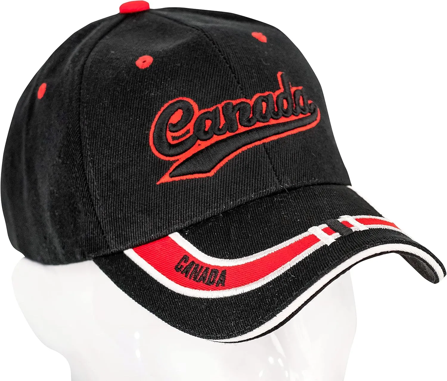 “Nations of North America Hat Collection” 3D Embroidered Adjustable Baseball Cap