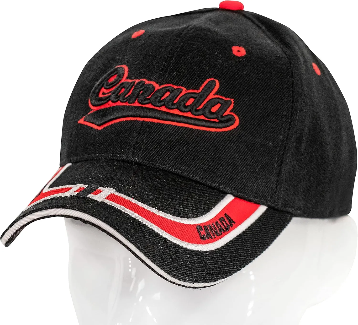 “Nations of North America Hat Collection” 3D Embroidered Adjustable Baseball Cap
