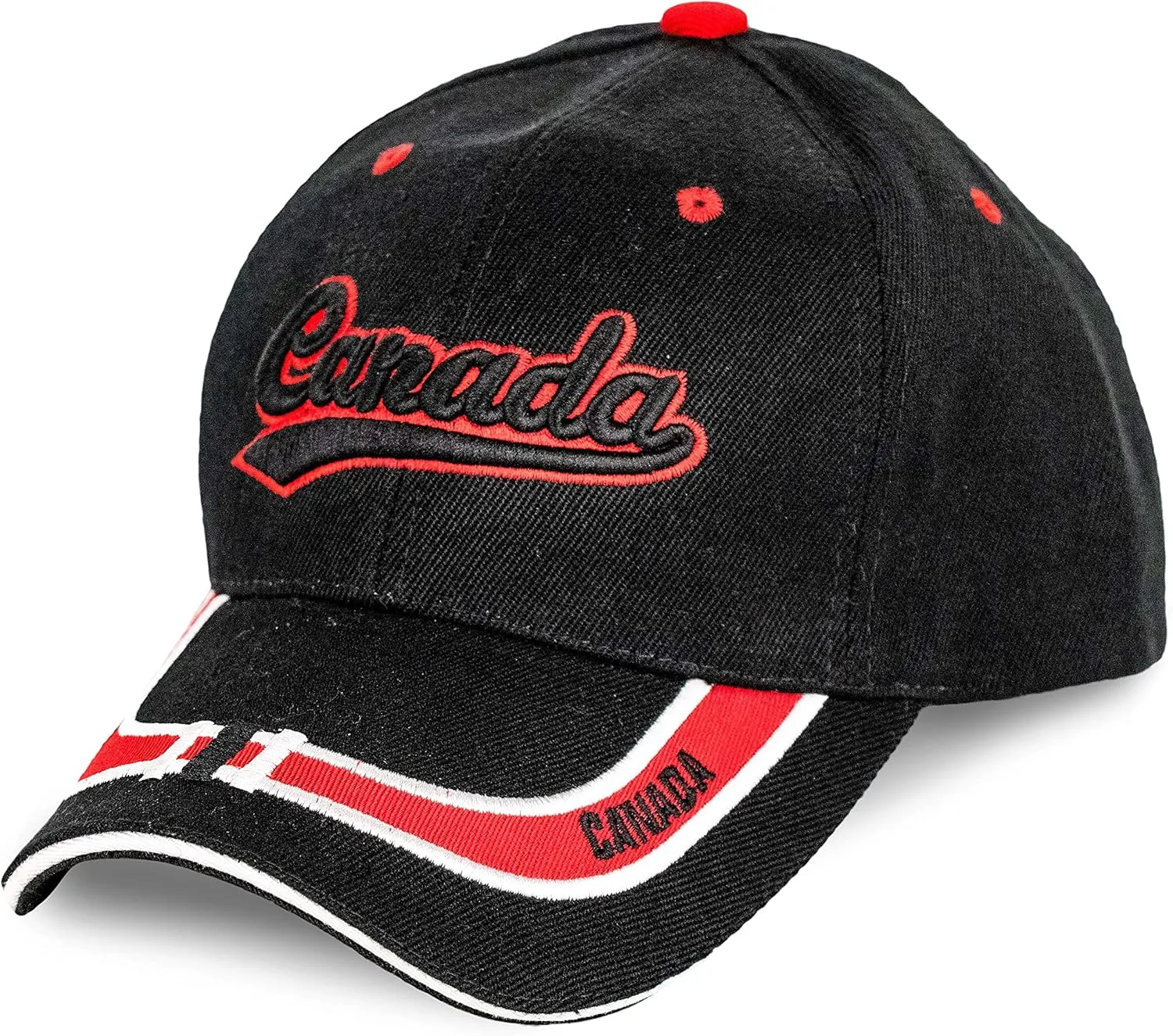 “Nations of North America Hat Collection” 3D Embroidered Adjustable Baseball Cap