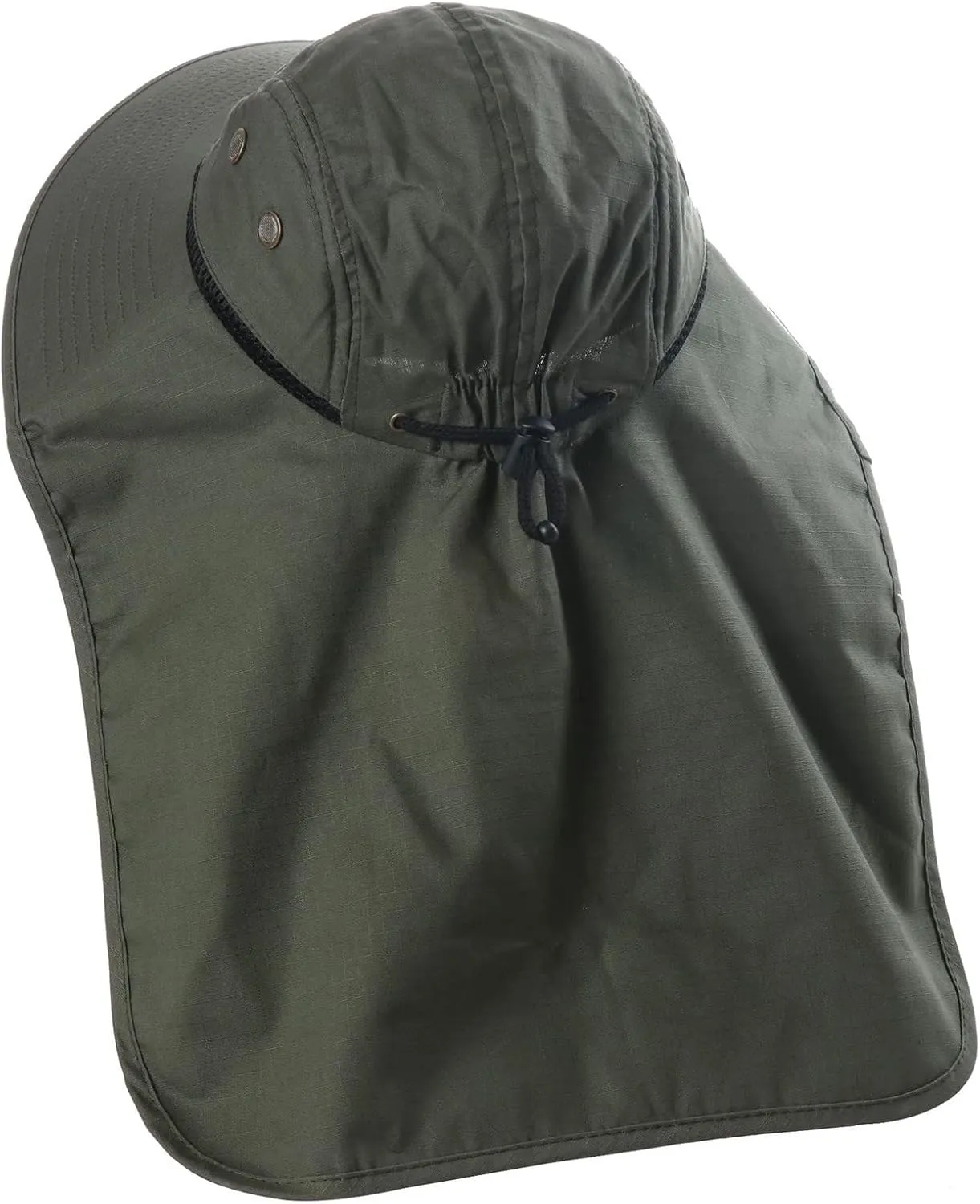 Outdoor Sun Hat for Men Women Wide Brim Sunscreen Fishing Hat with Neck Mesh Breathable Visors Cap