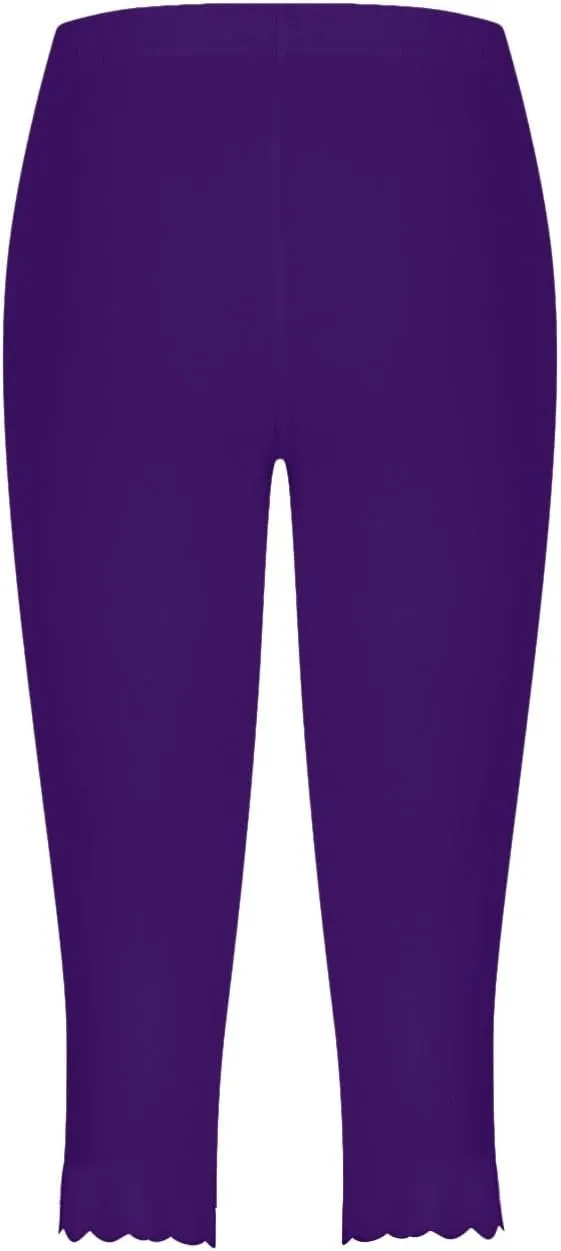 Pants for Women Pants 2024 High Waisted Yoga Capri Pants Lightweight Comfortable Solid Color Soft Casual Pants for