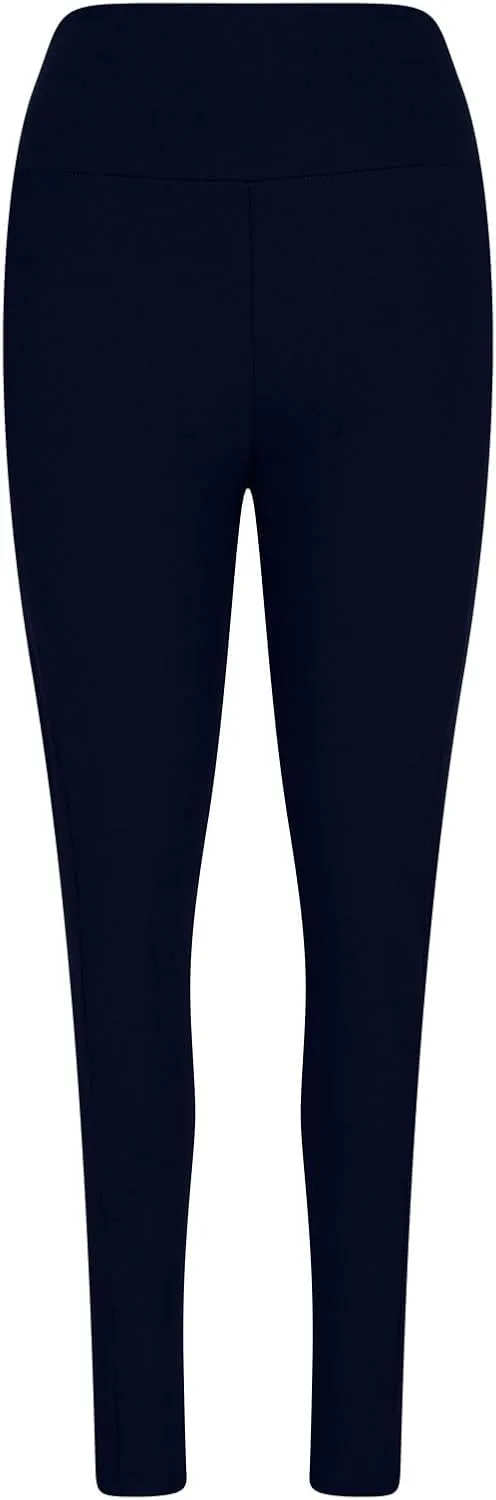 Plus Size Fleece Lined Leggings with Pockets for Women, Winter Thermal High Waist Workout Yoga Pants Tummy Control