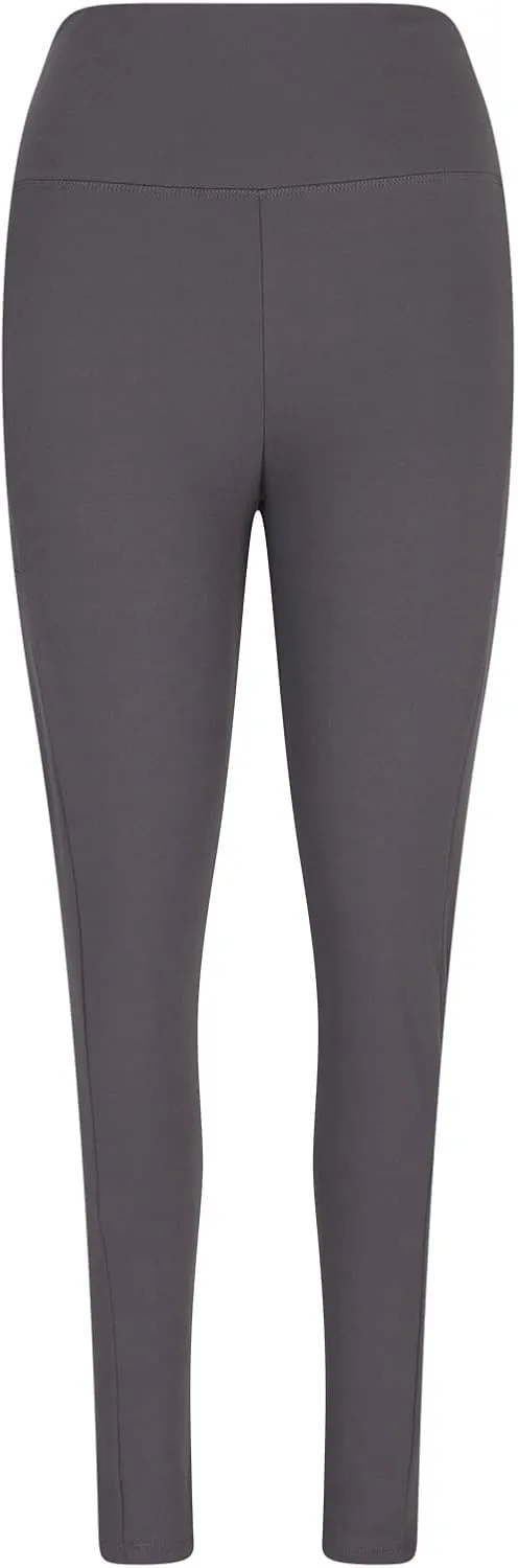 Plus Size Fleece Lined Leggings with Pockets for Women, Winter Thermal High Waist Workout Yoga Pants Tummy Control