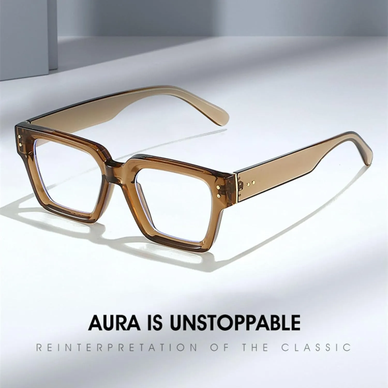 Retro Rivets Glasses Frame