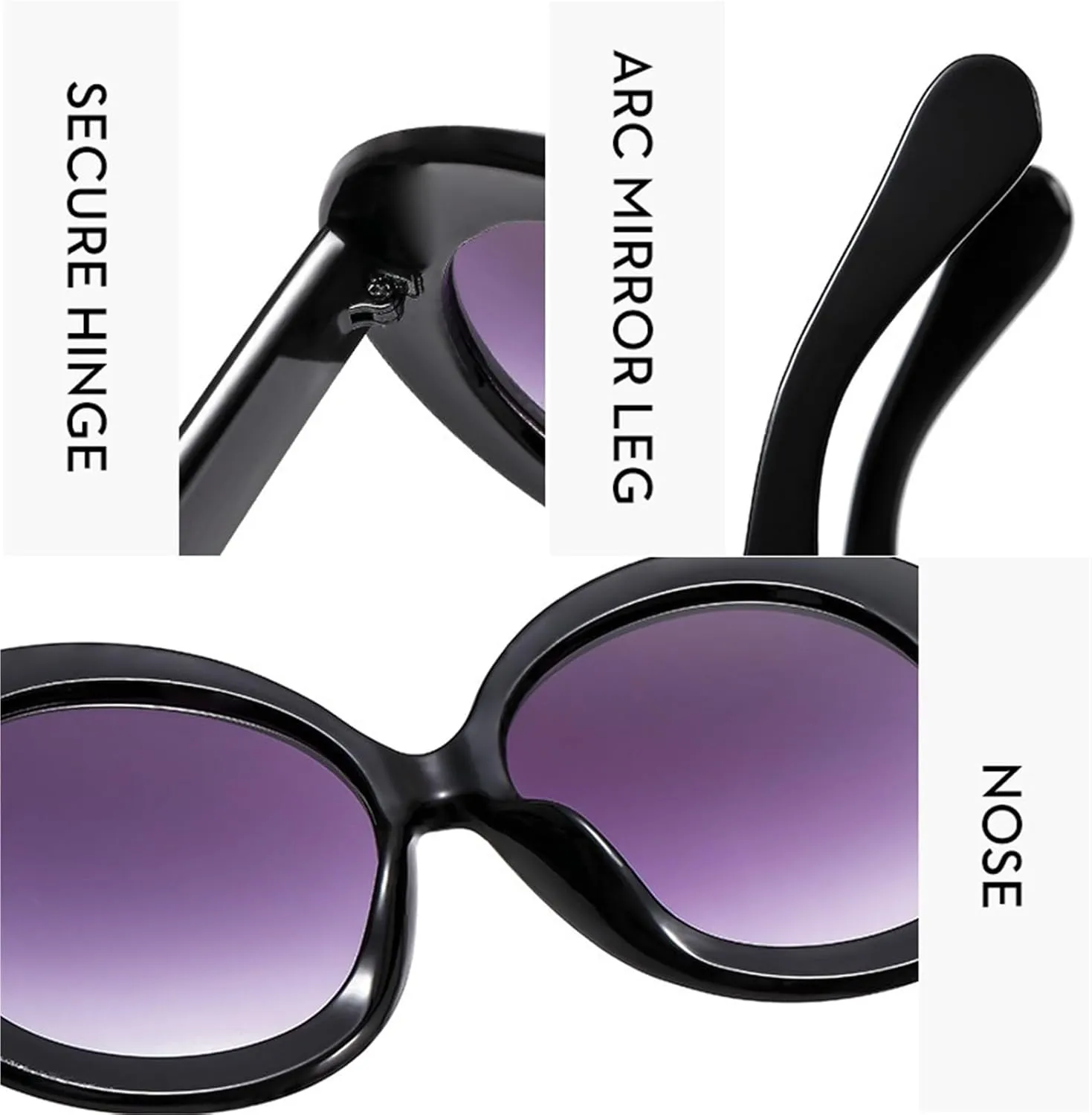 Round Frame Men Trendy Sunglasses Vacation Commuter Women Shopping Sun Glasses