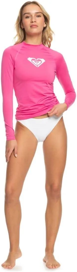 Roxy Women's Rashguard – UPF 50 , Compression Fit, Surf, Hiking, Volley, Workout, Yoga, Quick-Dry Swim Shirt
