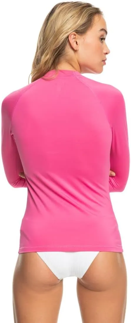 Roxy Women's Rashguard – UPF 50 , Compression Fit, Surf, Hiking, Volley, Workout, Yoga, Quick-Dry Swim Shirt