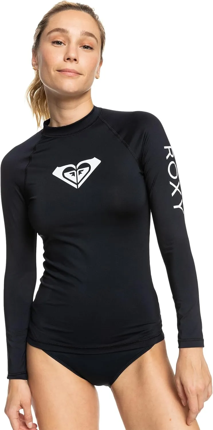 Roxy Women's Rashguard – UPF 50 , Compression Fit, Surf, Hiking, Volley, Workout, Yoga, Quick-Dry Swim Shirt