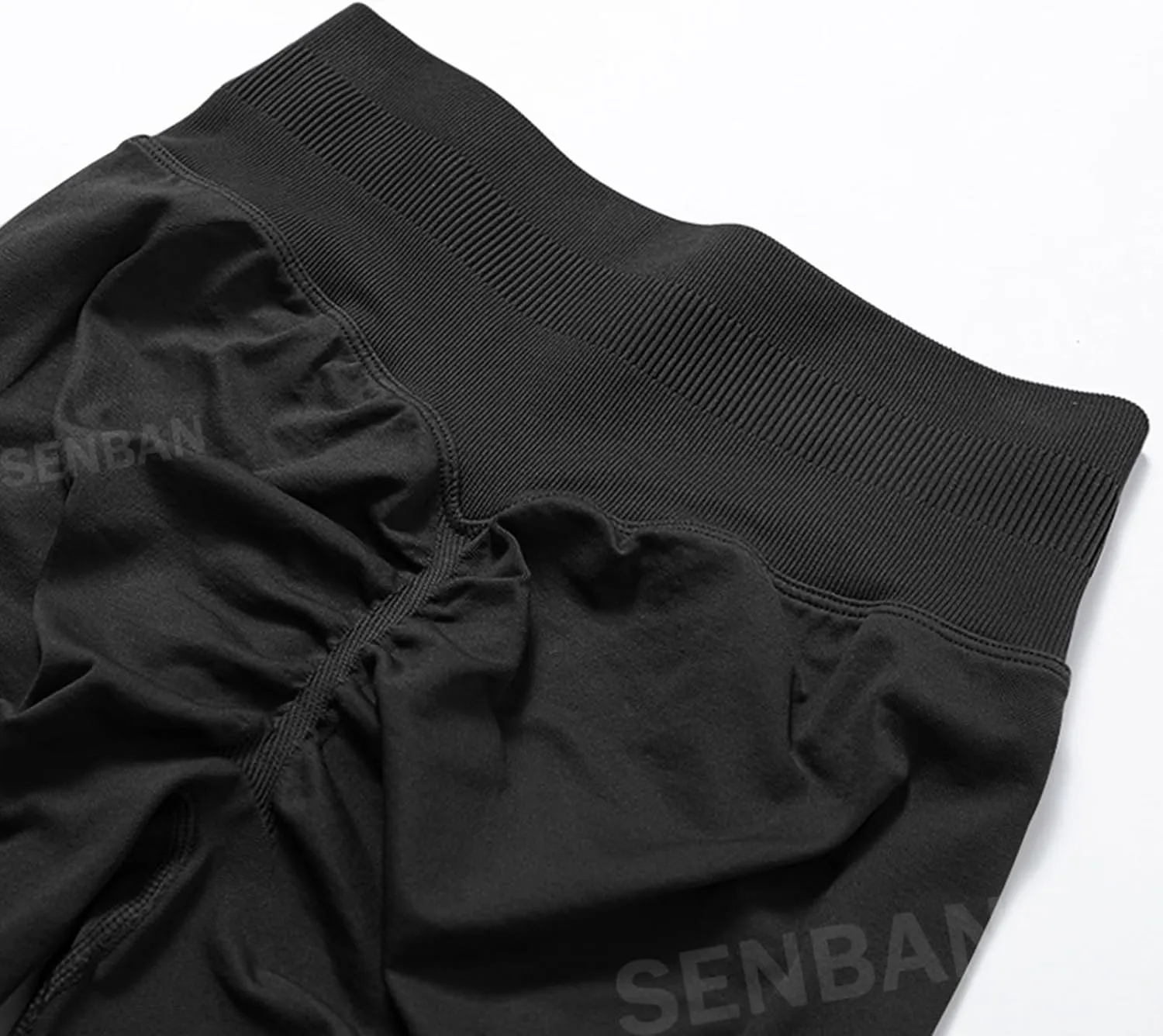 SENBAN Women's High Waisted Leggings Seamless Workout Gym Yoga Pants Tummy Control Smile Contour Activewear Tights