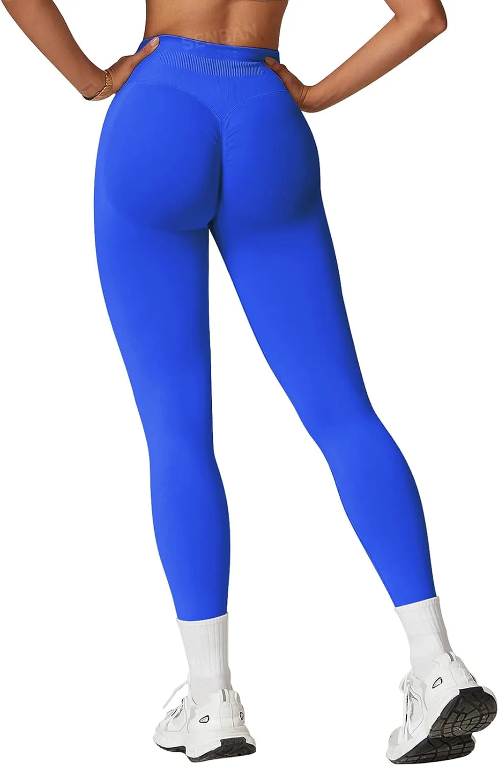 SENBAN Women's High Waisted Leggings Seamless Workout Gym Yoga Pants Tummy Control Smile Contour Activewear Tights