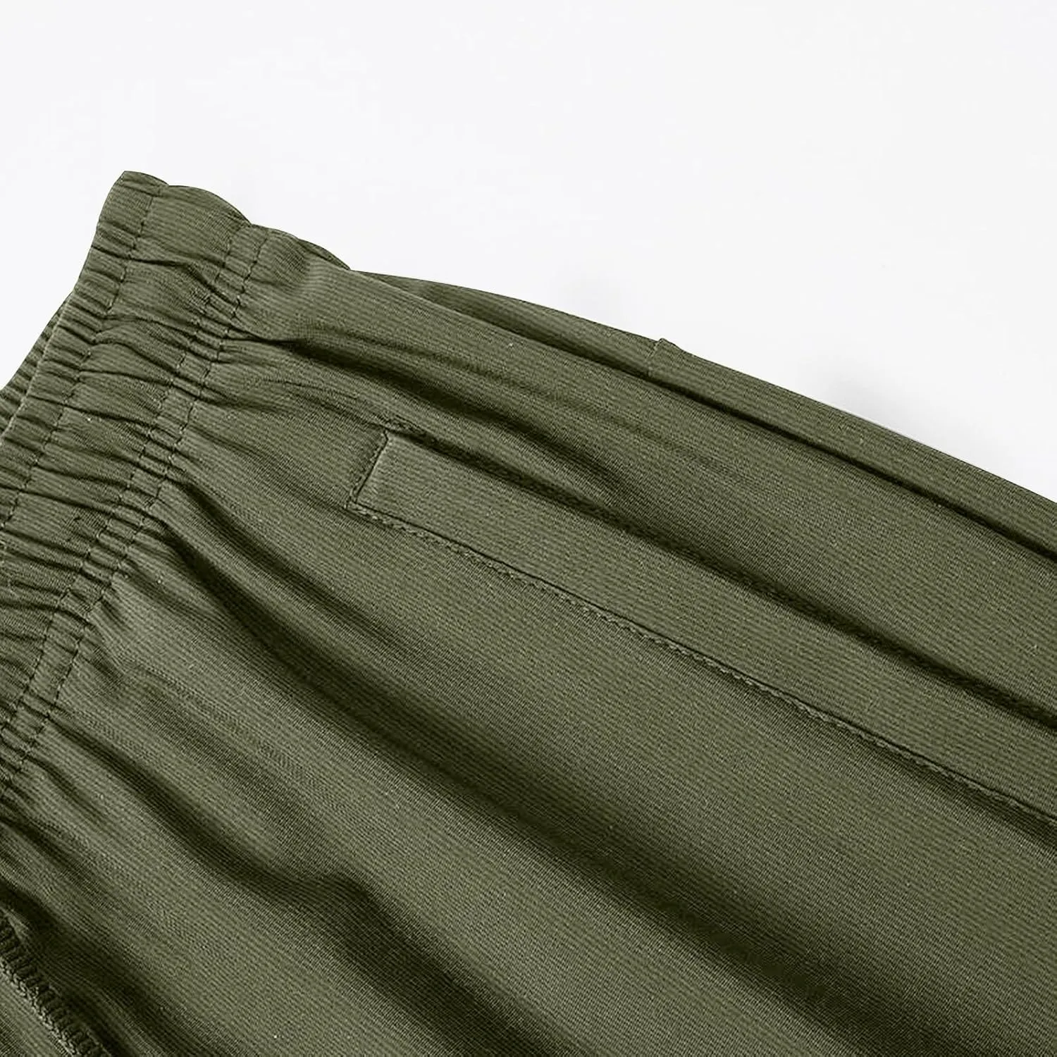 Sinzelimin Men's Jogger Sweatpants Summer Fashion Thin Ice Silk Stretch Comfy Drawstring Elastic Waist Wide Leg Running Pants