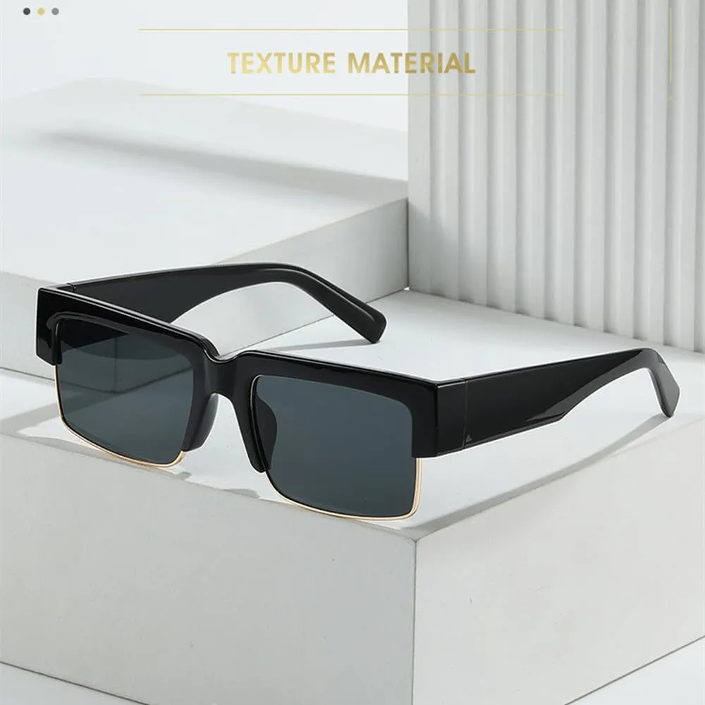 Small Half Sunglasses Women Fashion Vintage Shades Men Luxury Sun Glasses UV400 Eyewear