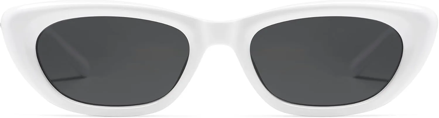 SOJOS Trendy Polarized Narrow Cat Eye Sunglasses for Women Retro Cute Womens Shades SJ2284