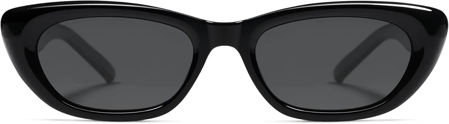 SOJOS Trendy Polarized Narrow Cat Eye Sunglasses for Women Retro Cute Womens Shades SJ2284