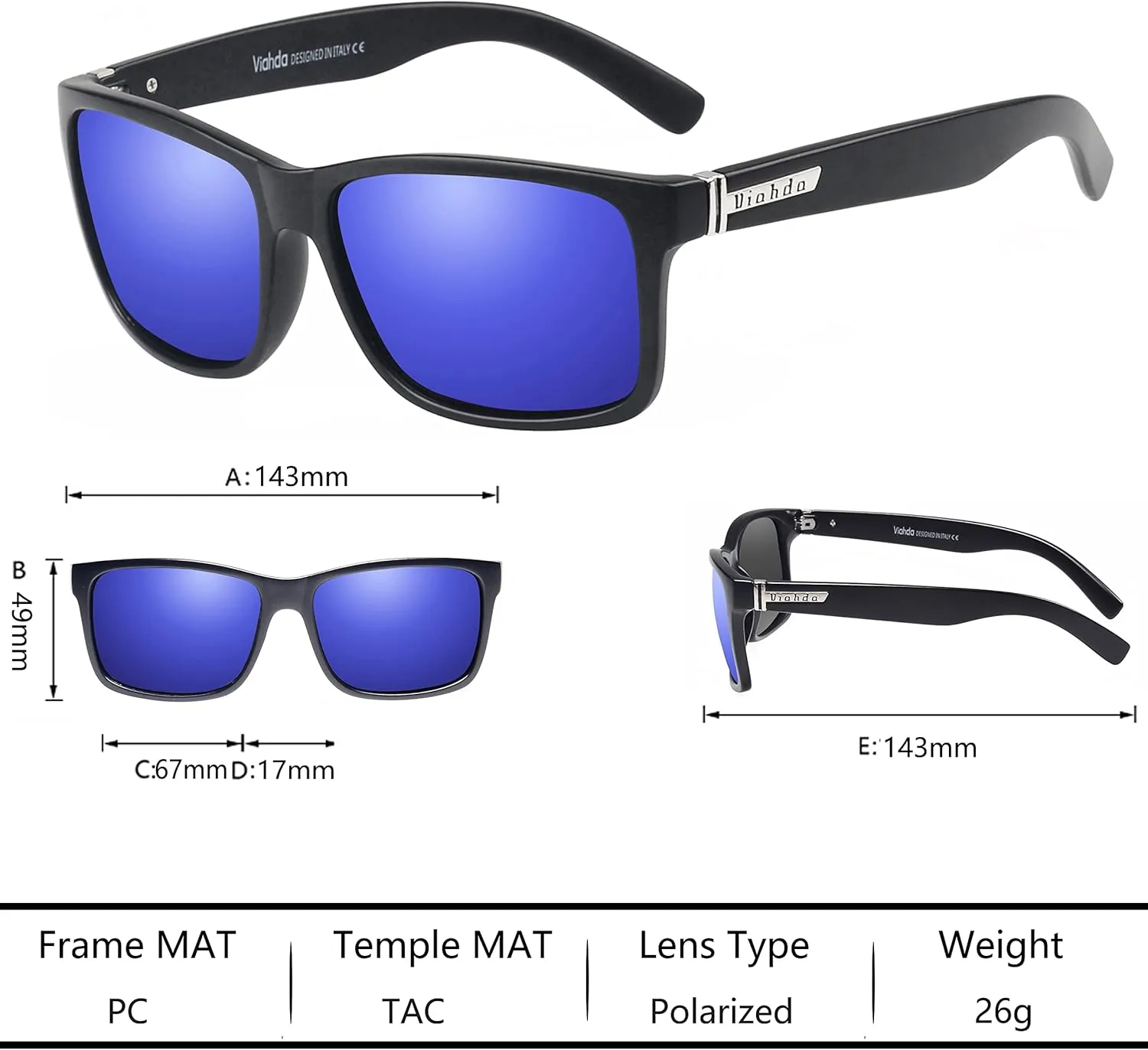 Sports Polarized Sunglasses For Men Cycling Driving Fishing Sun Glasses Women 100% UV Protection HD5089