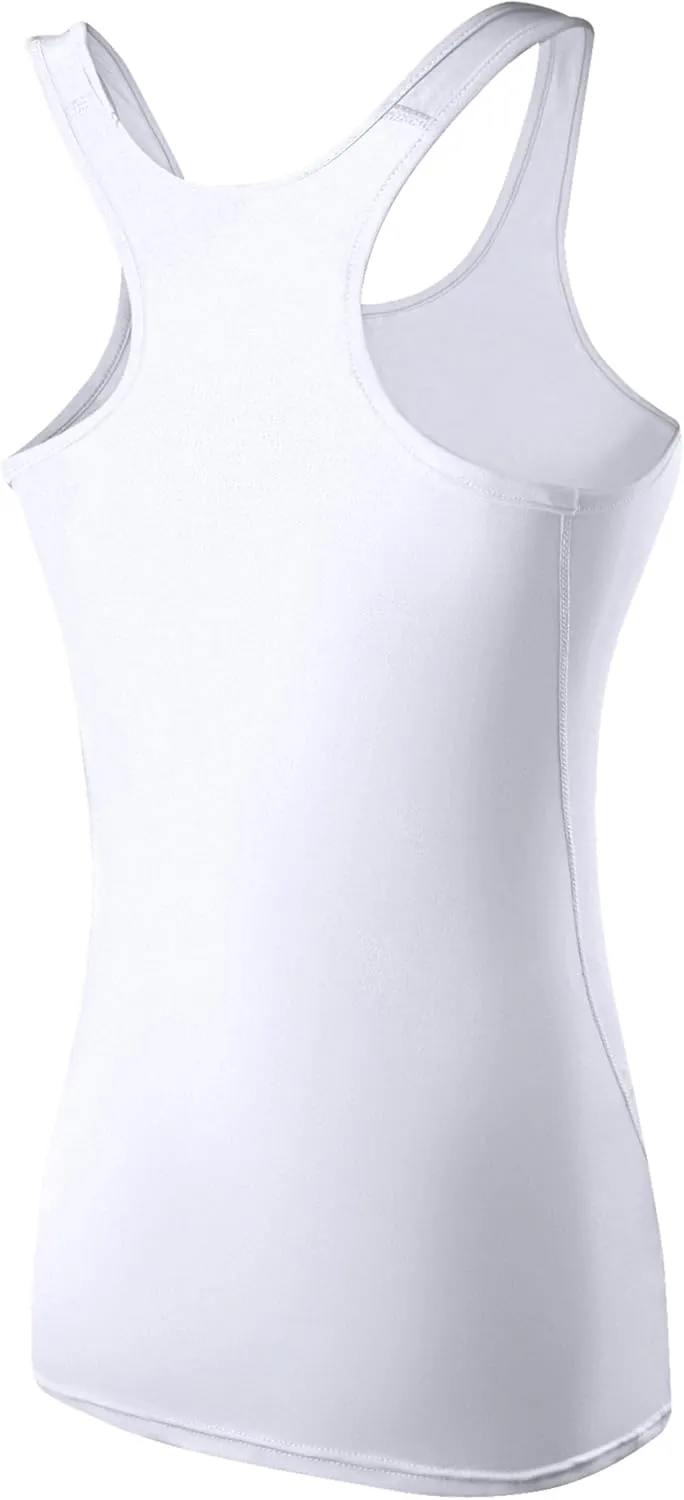 SPVISE Women's Compression Tank Top Athletic Racerback Sports Tank Tops Compression Sleeveless Dry Fit Wotkout Running Shirts