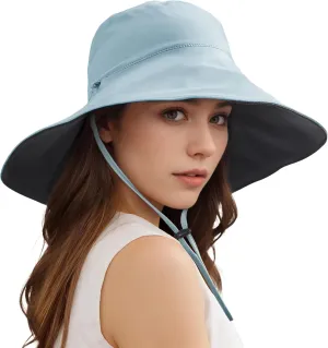 Sukeen Wide Brim Sun Hats for Women Men, Double Sided Wearing Fishing Hats UPF50  Cooling Bucket Hat for Beach Hiking Outdoor