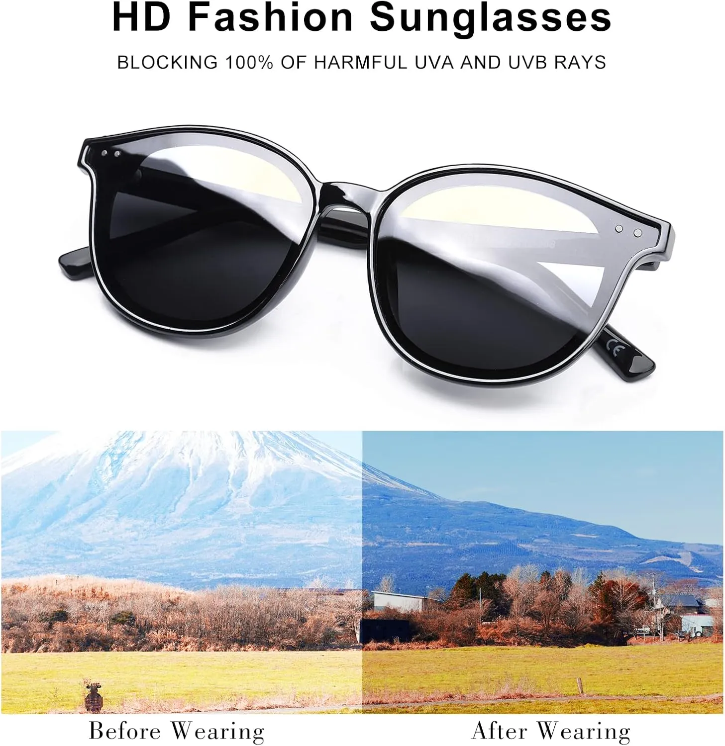 Sumato Sunglasses Womens, Cat Eye Pink Sunglasses for Women with Mirrored Trendy Lens UV400 Blocking