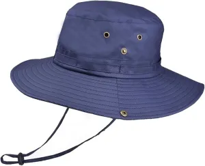Sun Hat for Men/Women, Windproof Wide Brim Bucket Hat Summer Foldable Boonie Hat for Fishing Hiking Garden Beach