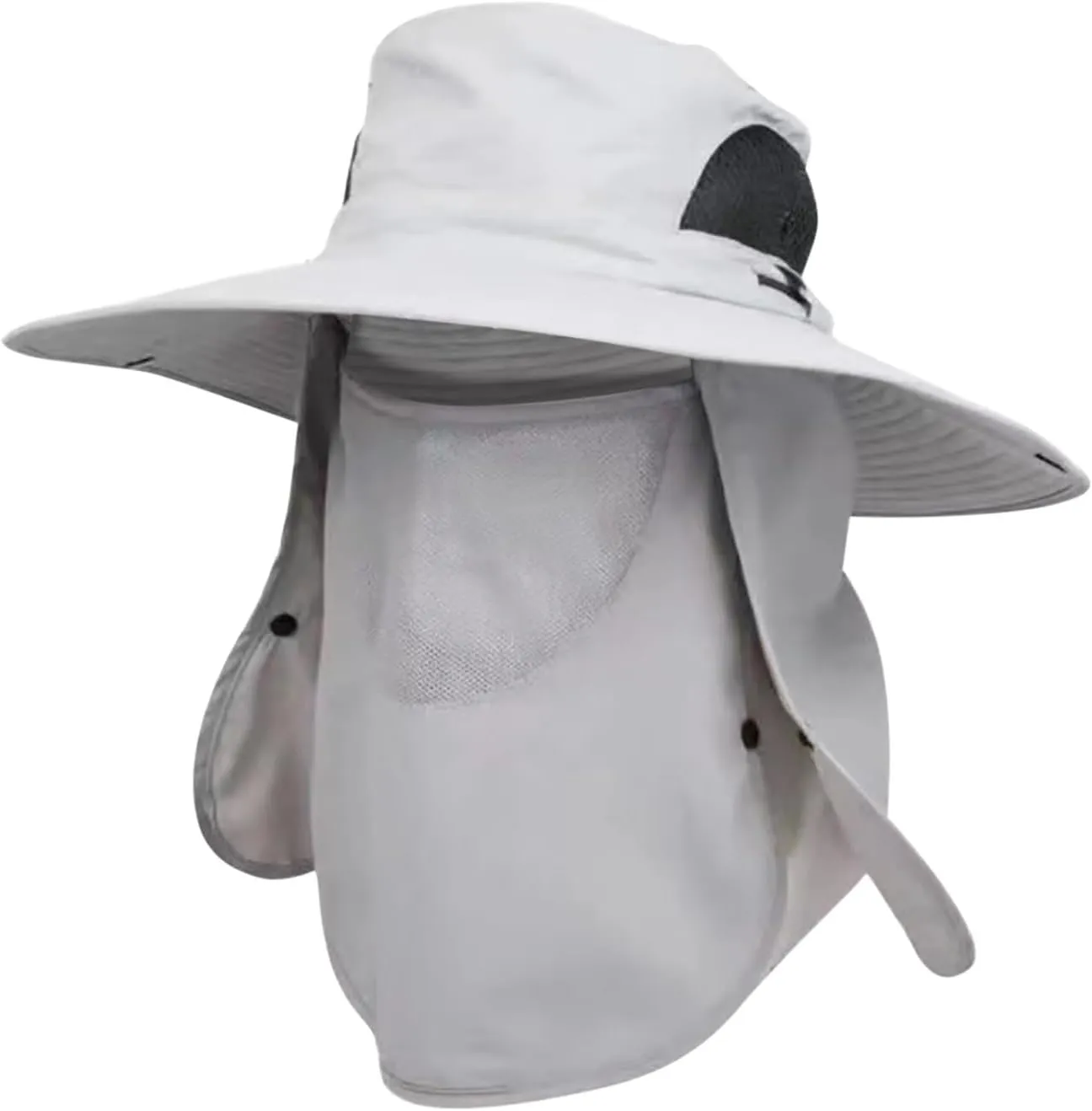 Sun Hats for Women Gardening Hat Wide Brim Beach Removable Breathable Cotton Summer Hat with Fold-Up Brim